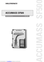 Milltronics ACCUMASS SF500 Betriebsanleitung