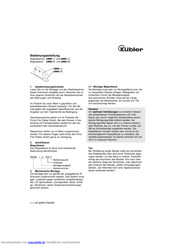 Kubler LIMES L1 Bedienungsanleitung