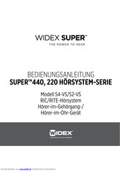 Widex S4-VS Bedienungsanleitung
