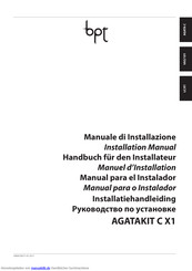 Bpt AGATA KIT C X1 Handbuch
