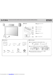 Epson ELPCB02 Installationsaleitung
