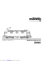 marklin Re 421-Serie Bedienungsanleitung