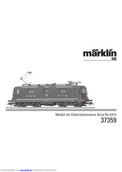 marklin Re 4/4 II-Serie Bedienungsanleitung