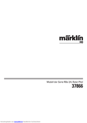 marklin RBe 2/4-Serie Bedienungsanleitung