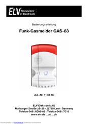 ELV Elektronik 11 93 10 Bedienungsanleitung