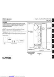 Lutron GRAFIK 6000 Installationsanweisungen