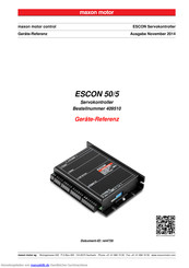 Maxon Motor ESCON 50/5 Geräte-Referenz