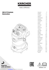 Kärcher WD 6 P Premium Originalbetriebsanleitung