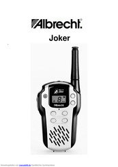 Albrecht tectalk Joker Bedienungsanleitung