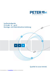 Peter electronic VS III 480-45L B Montage- Und Inbetriebnahme Anleitung