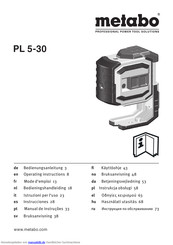 Metabo PL 5-30 Bedienungsanleitung