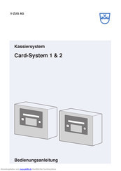 V-ZUG Card-System 1 Bedienungsanleitung
