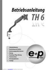 e+p Elektrik TH 6 Betriebsanleitung