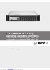 Bosch DSX-N1D8XC-12AT Schnellstartanleitung