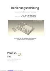 Panasonic Easa-Phone KX-T1727BS Bedienungsanleitung
