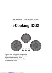wb-ms i-Cooking ICGX Bedienungs- Und Montageanleitung