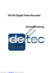 Detec Secure 790671 Schnellanleitung