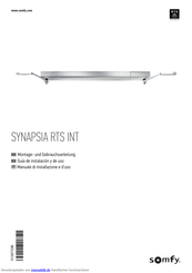 SOMFY SYNAPSIA RTS INT Montage- Und Gebrauchsanleitung