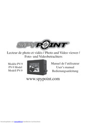 Spypoint PV-9 Bedienungsanleitung
