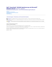 Dell PowerVault MD3000 Hardwareinstallations- Und Fehlerbehebungshandbuch