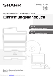 Sharp DX-C311 Einrichtungshandbuch