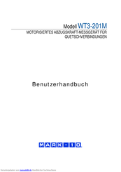 Mark-10 WT3-201M Benutzerhandbuch