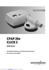 Weinmann CPAP 20e CLICK 2 Gerätebeschreibung Und Gebrauchsanweisung