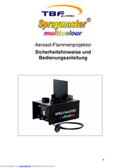 TBF pyrotec Spraymaster multicolour Bedienungsanleitung