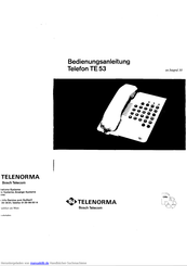 Telenorma TE 53 Bedienungsanleitung