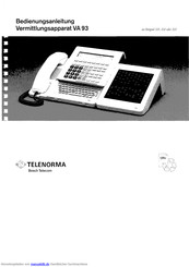 Telenorma VA 93 Bedienungsanleitung