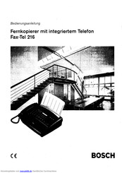 Bosch Fax-Tel 216 Bedienungsanleitung