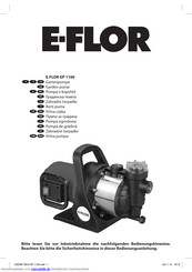 E-FLOR GP 1100 Bedienungsanleitung