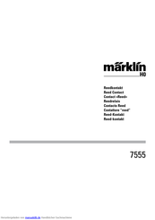 marklin 7555 Montageanleitung