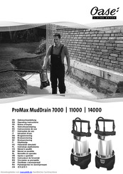 Oase ProMax MudDrain 7000 Gebrauchsanleitung