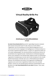 Ednet Virtual-Reality-Brille Pro Anleitung Zur Schnellinstallation