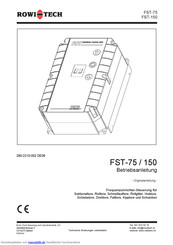 Rowi-tech FST-75 Betriebsanleitung