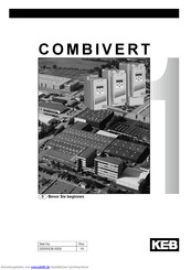 KEB COMBIVERT Bedienungsanleitung