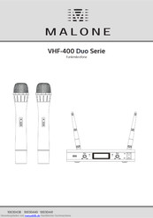 MALONE VHF Duo 3 Anschluss- Und Anwendungshinweise