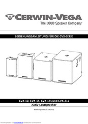 Cerwin-Vega CVX-18s Bedienungsanleitung