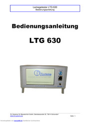 DL-Systeme LTG 630 Bedienungsanleitung