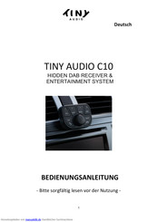 TINY AUDIO C10 Bedienungsanleitung