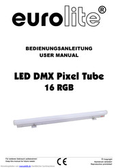 eurolite LED DMX Pixel Tube 16 RGB Bedienungsanleitung