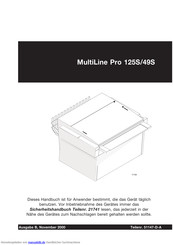 Glunz & Jensen MultiLine Pro 125S Handbuch