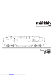 marklin BR 61 39618 Bedienungsanleitung