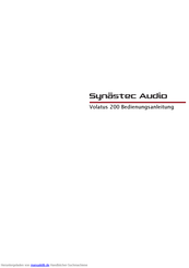Synaestec Audio Volatus 200 Bedienungsanleitung