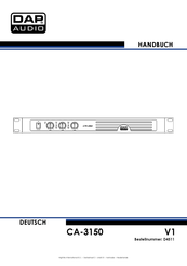 DAP-Audio CA-3150 Handbuch