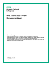 HPE Apollo 2000 System Benutzerhandbuch