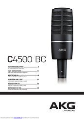 AKG C4500 BC Bedienungsanleitung