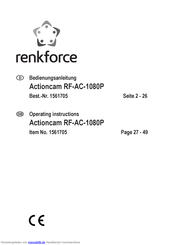 Renkforce RF-AC-1080P Bedienungsanleitung
