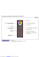 Hansen Hand-Sender 2819 Bedienungsanleitung
